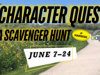 Character Quest, A Scavenger Hunt, at the Harnish Main library, from June 7 through 24