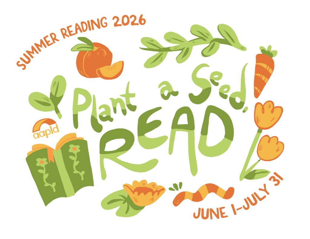 Plant a Seed, READ! 2026 AAPLD Summer Reading Logo
