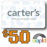 $50 Carter's Gift Card Baby-Toddler Grand Prize: Carter's Gift Card"