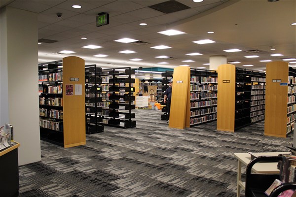 Relocating shelves in adult services