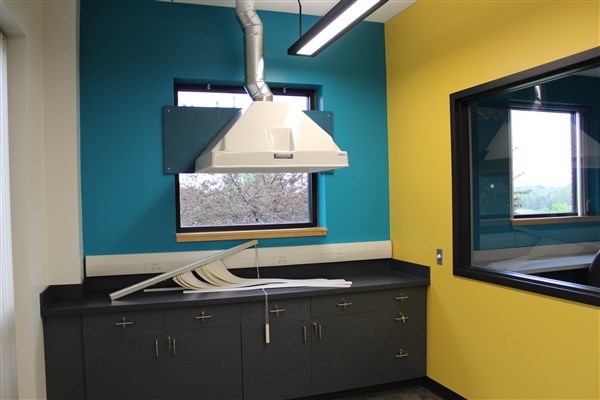 Air hood installed in the Makerspace