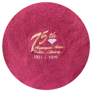 The 75th Birthday logo on a commemorative sweater