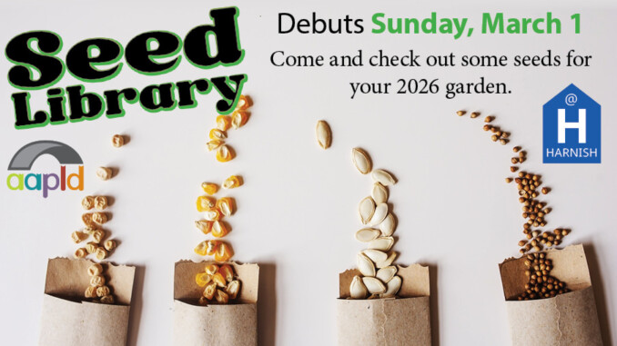 AAPLD Seed Library opens Sunday, March 1