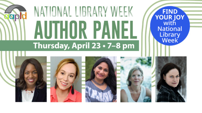 Join us at the McHenry County College for an Author Panel on THursday, April 23 from 7 to 8 PM